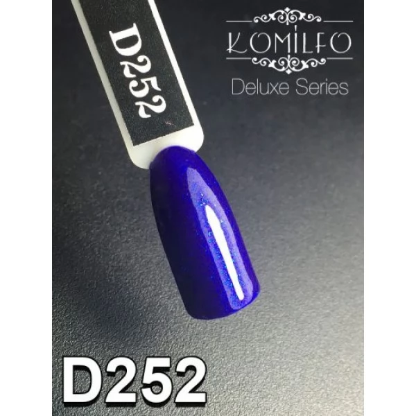 Gel polish D252 8 ml Komilfo Deluxe (dark blue, micro gloss) Gel polish D252 8 ml Komilfo Deluxe (dark blue, micro gloss)