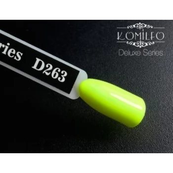 Gel polish D263 8 ml Komilfo Deluxe (saturated acid yellow, enamel)