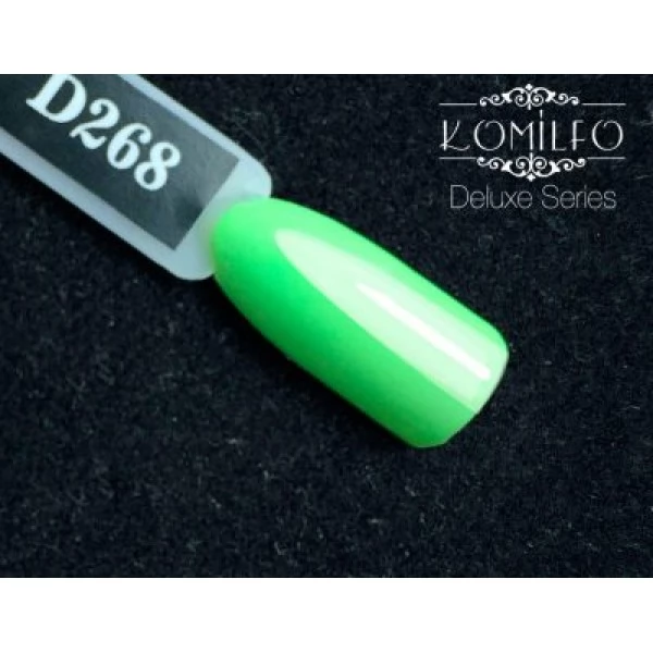 Gel polish D268 8 ml Komilfo Deluxe (light green, neon, enamel) Gel polish D268 8 ml Komilfo Deluxe (light green, neon, enamel)