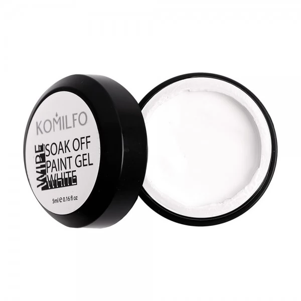 Komilfo White gel paint Wipe 5 ml