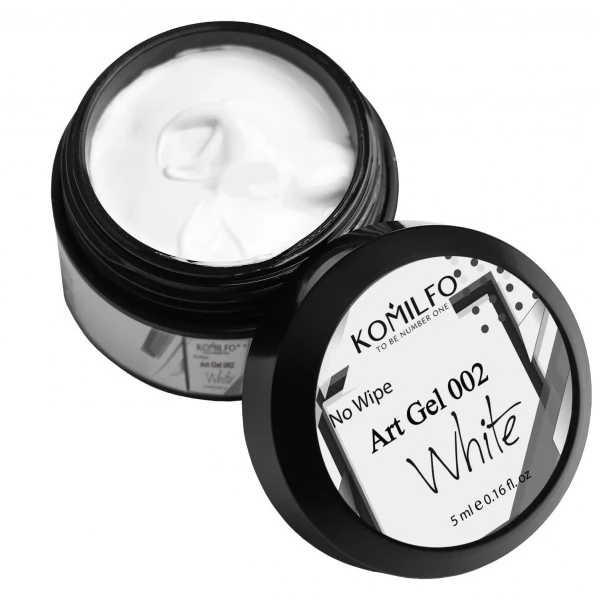 Komilfo No Wipe Art Gel White 002 5 ml Komilfo No Wipe Art Gel White 002 5 ml