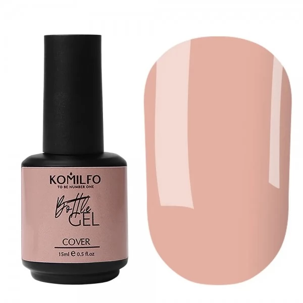 Komilfo Bottle Gel Cover 15 ml with brush Komilfo Bottle Gel Cover 15 ml with brush