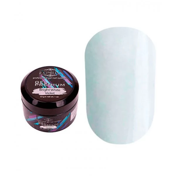 Komilfo Gel Premium Bright White Violet 30 gr Komilfo Gel Premium Bright White Violet 30 gr