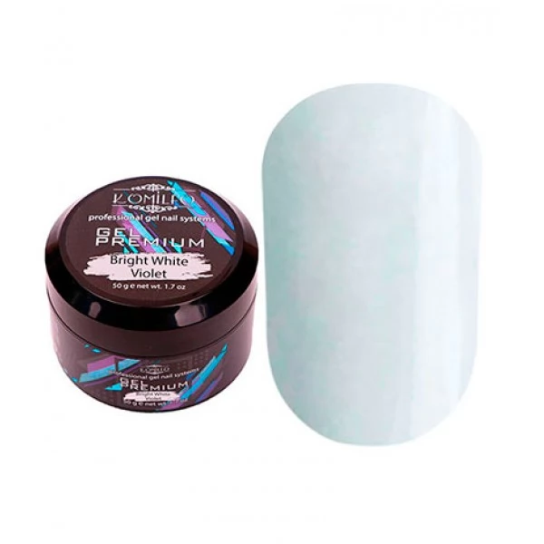 Komilfo Gel Premium Bright White Violet 50 gr Komilfo Gel Premium Bright White Violet 50 gr
