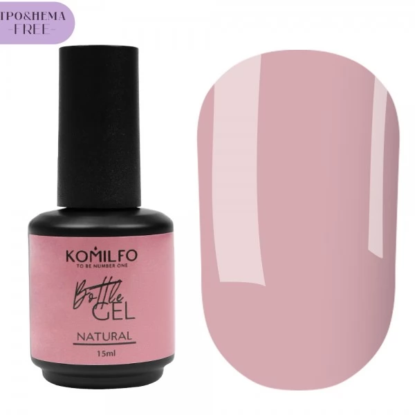 Komilfo Bottle Gel Natural HEMA-TPO free 15 ml Komilfo Bottle Gel Natural HEMA-TPO free 15 ml