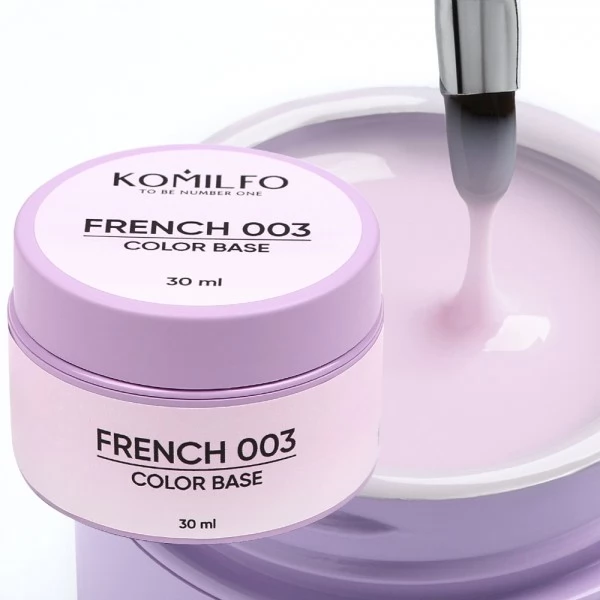 Komilfo Color Base French 003 HEMA/TPO free 30 ml (gel jar) Komilfo Color Base French 003 HEMA/TPO free 30 ml (gel jar)