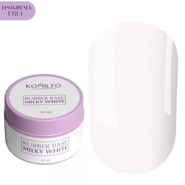 Komilfo Milky White Base HEMA/TPO free 30 ml (gel-can) Komilfo Milky White Base HEMA/TPO free 30 ml (gel-can)