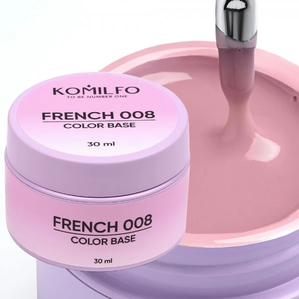 Komilfo Color Base French 008 HEMA/TPO free 30 ml (gel jar) Komilfo Color Base French 008 HEMA/TPO free 30 ml (gel jar)