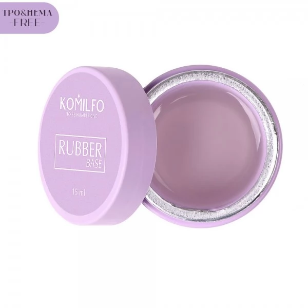 Komilfo - Rubber Base Coat HEMA/TPO free 15 ml (gel jar)