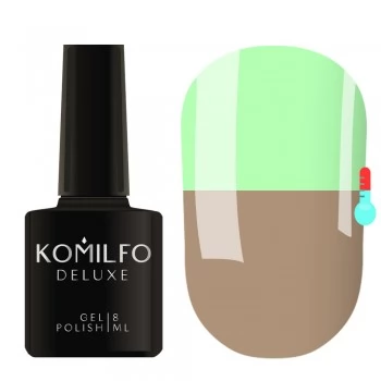 Gel Polish Komilfo DeLuxe Termo C003 (light brown when heated - bright light green) 8 ml
