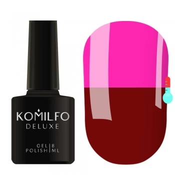 Gel Polish Komilfo DeLuxe Termo C006 (dark cherry hot pink when heated) 8 ml