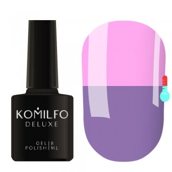 Gel Polish Komilfo DeLuxe Termo C012 (light lilac lilac-pink when heated) 8 ml