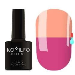 Gel Polish Komilfo DeLuxe Termo C014 (muted tea pink when heated - calm orange) 8 ml