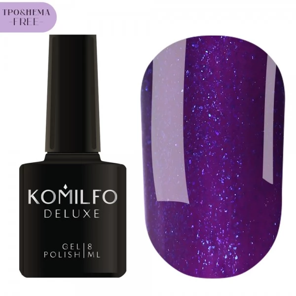 Gel Polish Komilfo Bloom Collection Violet HEMA/TPO free 8 ml