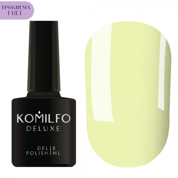 Gel Polish Komilfo Macarons M008 HEMA/TPO free (pastel lemon enamel) 8 ml Gel Polish Komilfo Macarons M008 HEMA/TPO free (pastel lemon enamel) 8 ml