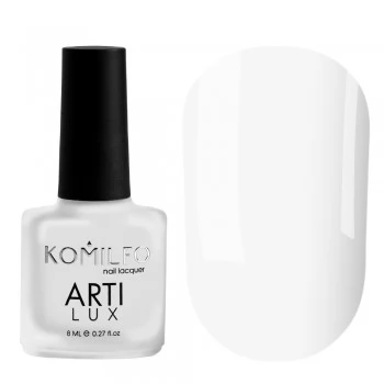 Komilfo ArtiLux 001 nail polish (white enamel) 8 ml