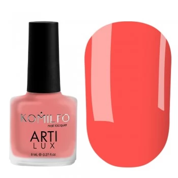 Komilfo ArtiLux 018 nail polish (bright coral enamel) 8 ml
