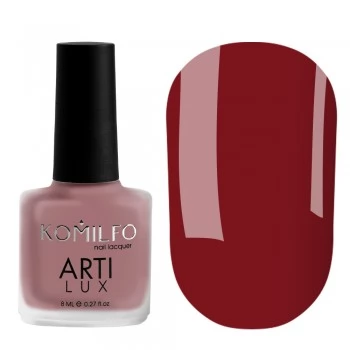 Komilfo ArtiLux Lady in Red 004 nail polish (maroon red enamel) 8 ml