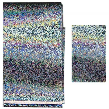 Foil for design silver dots small hologram