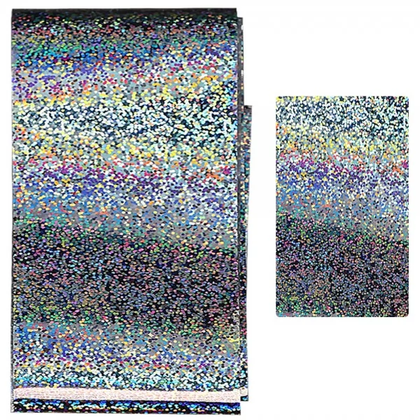 Foil for design silver dots small hologram
