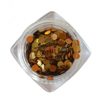 Komilfo disco design №033 gold hologram 3 mm (1 g)