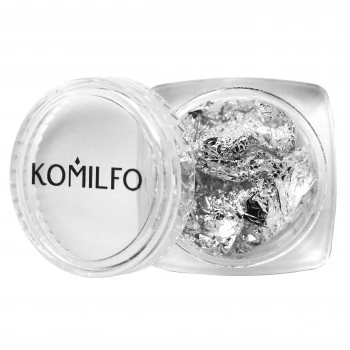 Komilfo Foil crimped for nails in a tin silver