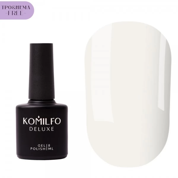 Komilfo No Wipe Milky White Top HEMA/TPO free top without a sticky layer 8 ml