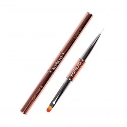 Brush Komilfo Rose gold Double Gel oval 6 (Nylon)/Liner 9 (Nylon)