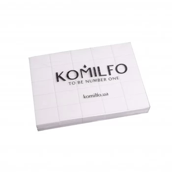 Set of grinders 32*25*12 mm white 120/120 for Komilfo nails (50 pcs in a pack)