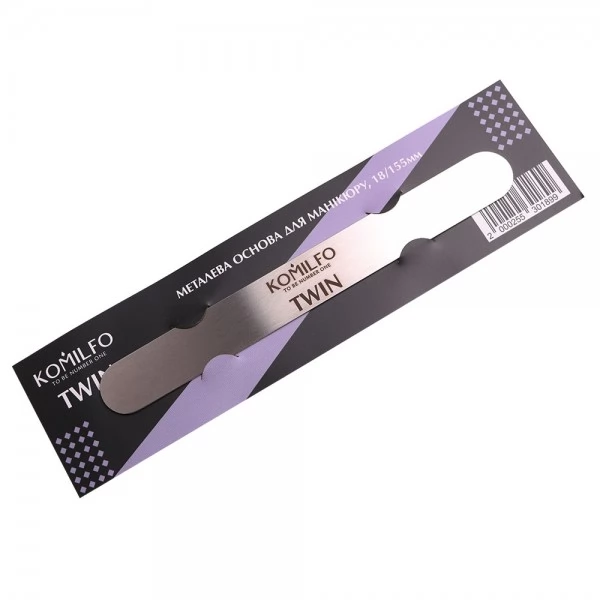 Komilfo metal base for manicure - TWIN 18/155 mm Komilfo metal base for manicure - TWIN 18/155 mm
