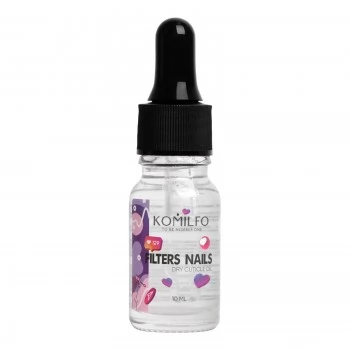 Komilfo Dry Cuticle Oil with Shimmer Filters Nails 10 ml