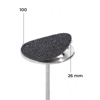 Refill set 26 mm black soft layer 50 pcs. 100 grit