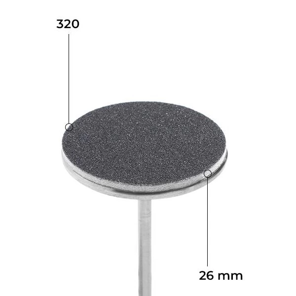 Refill set 26 mm black soft layer 50 pcs. 320 grit Refill set 26 mm black soft layer 50 pcs. 320 grit