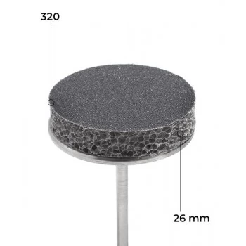 Buff refill set 26 mm black, 50 pcs. 320 grit