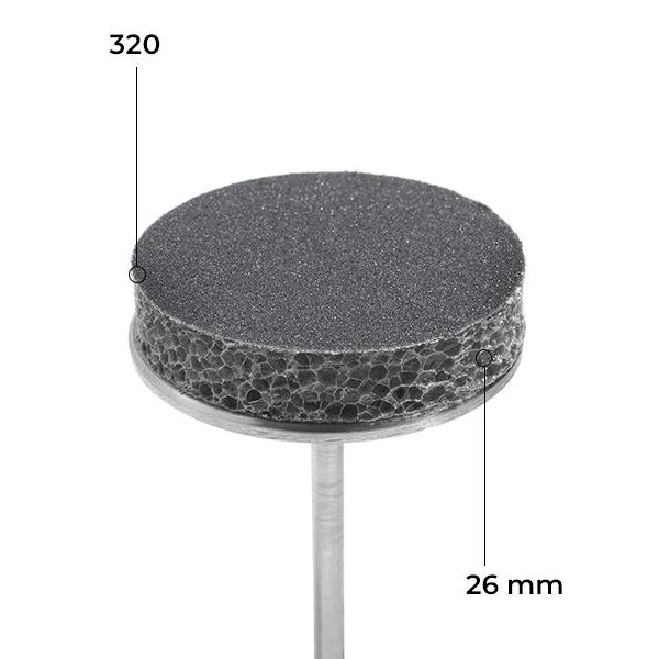 Buff refill set 26 mm black, 50 pcs. 320 grit Buff refill set 26 mm black, 50 pcs. 320 grit
