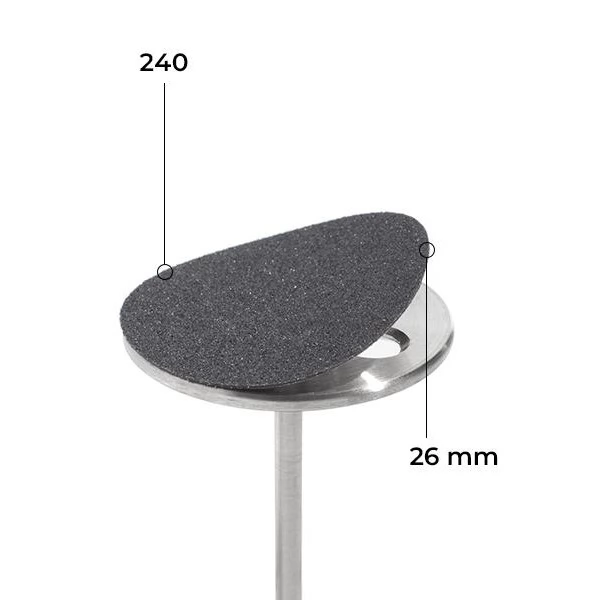 Refill set 26 mm black 50 pcs. 240 grit