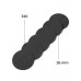 Refill set 26 mm black 50 pcs. 320 grit