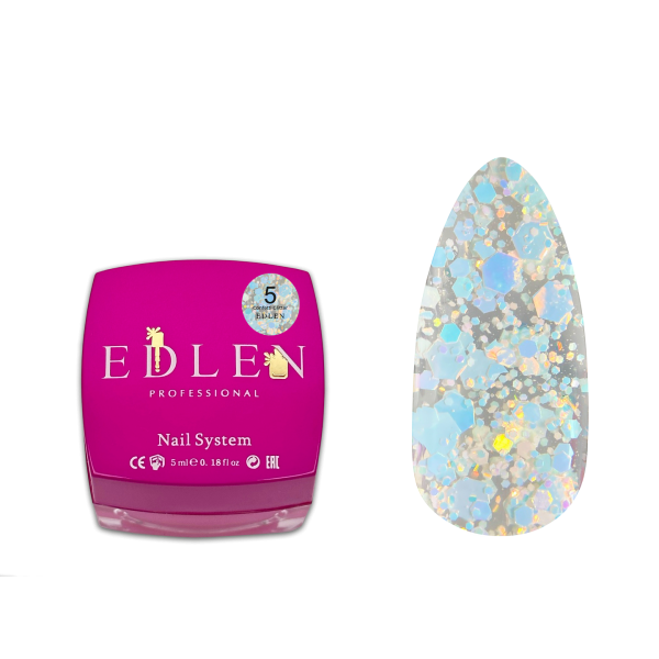 Gel polish Confetti Glitter Edlen 5 ml no.05 Gel polish Confetti Glitter Edlen 5 ml no.05