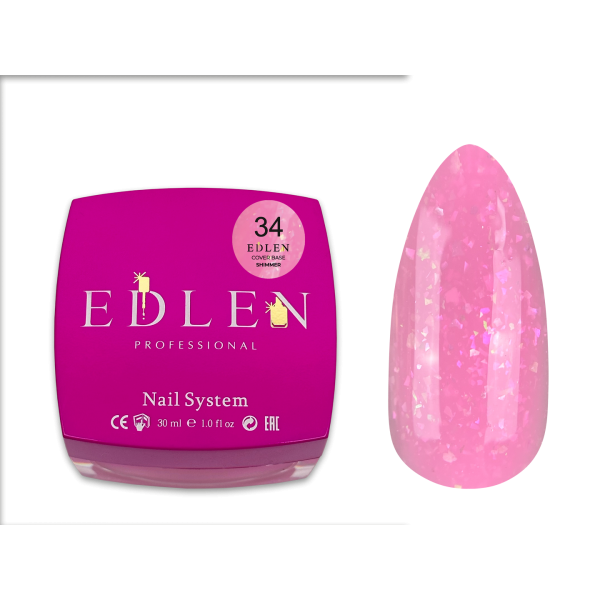 Cover base Shimmer Edlen 30 ml no.34 Cover base Shimmer Edlen 30 ml no.34