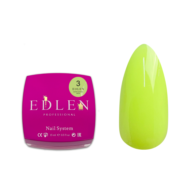 Water Acrygel Neon Edlen 15 ml no.03 Water Acrygel Neon Edlen 15 ml no.03
