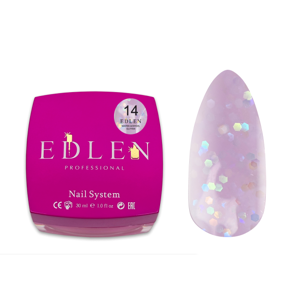 Water Acrygel Glitter Edlen 30 ml no.14 Water Acrygel Glitter Edlen 30 ml no.14