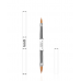 Acrylic extension brush Double brush size 8- 6 Kodi professional Acrylic extension brush Double brush size 8- 6 Kodi professional