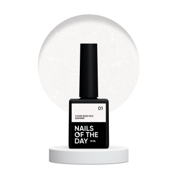 Base NAILSOFTHEDAY Milk shimmer 001 10 ml