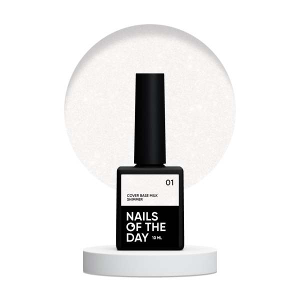 Base NAILSOFTHEDAY Milk shimmer 001 10 ml Base NAILSOFTHEDAY Milk shimmer 001 10 ml