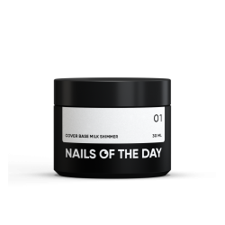 Base NAILSOFTHEDAY Milk shimmer 01 30 ml