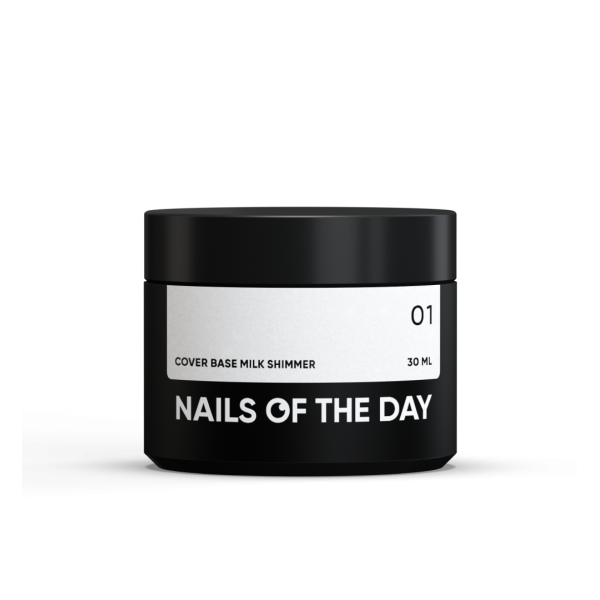 Base NAILSOFTHEDAY Milk shimmer 01 30 ml