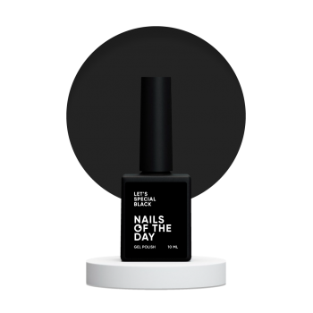 Gel polish NAILSOFTHEDAY Lets special black 10 ml 