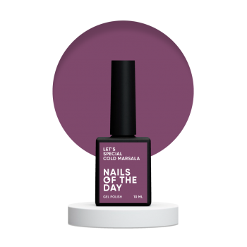 Gel polish NAILSOFTHEDAY Lets special Cold Marsala 10 ml 