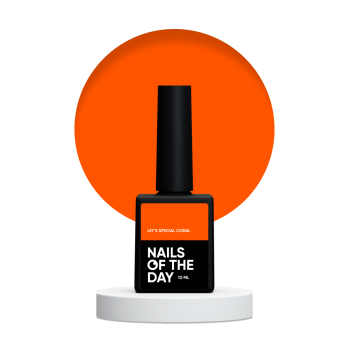 Gel polish NAILSOFTHEDAY Lets special coral 10 ml 