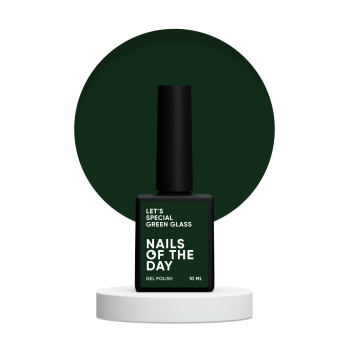 Gel polish NAILSOFTHEDAY Lets special Green glass 10 ml 